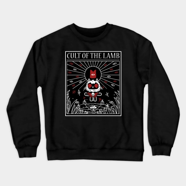 Cult Of The Lamb Crewneck Sweatshirt by valentinahramov